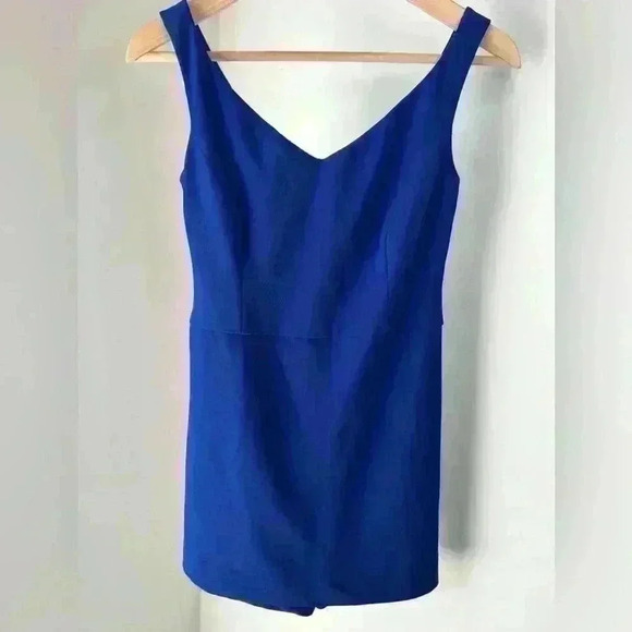 Zara Trafaluc Womens Royal Blue Preppy Prep Skort Romper Girlie Summer Small - Picture 10 of 12